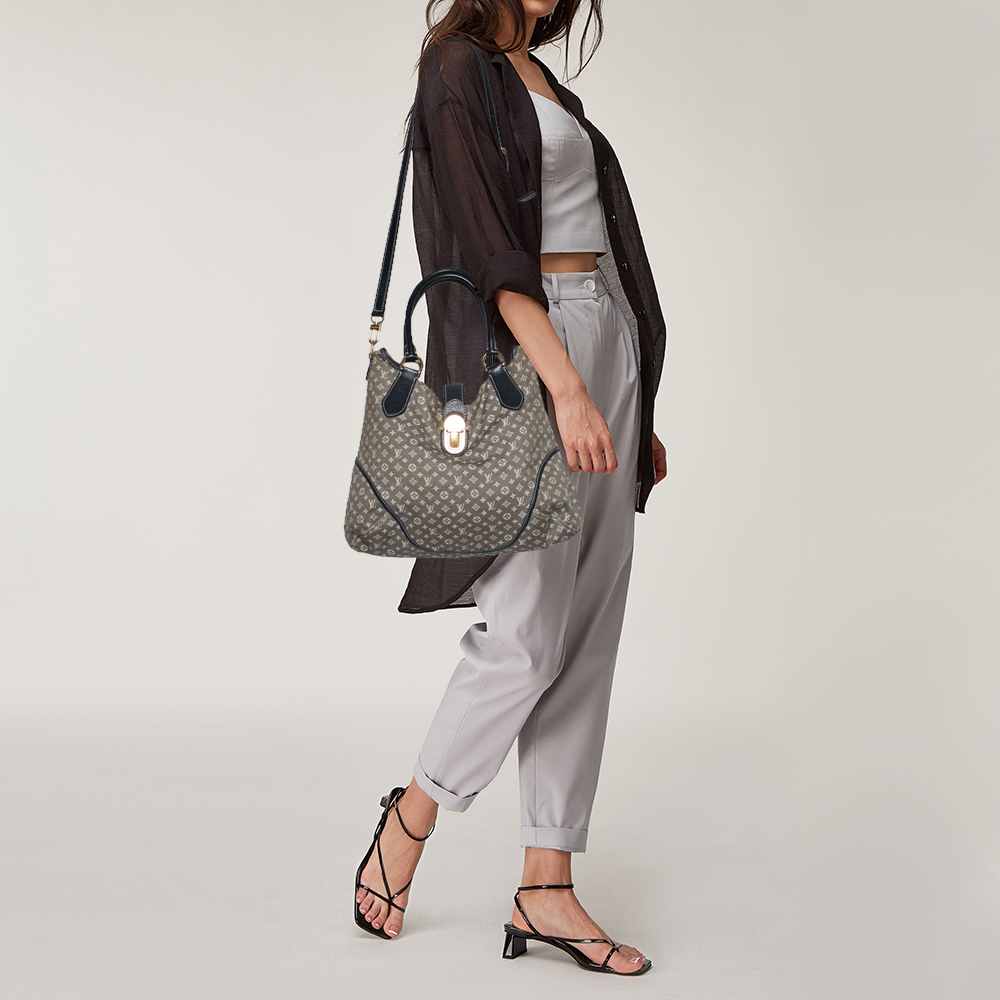 

Louis Vuitton Encre Monogram Canvas and Leather Idylle Elegie Bag, Grey