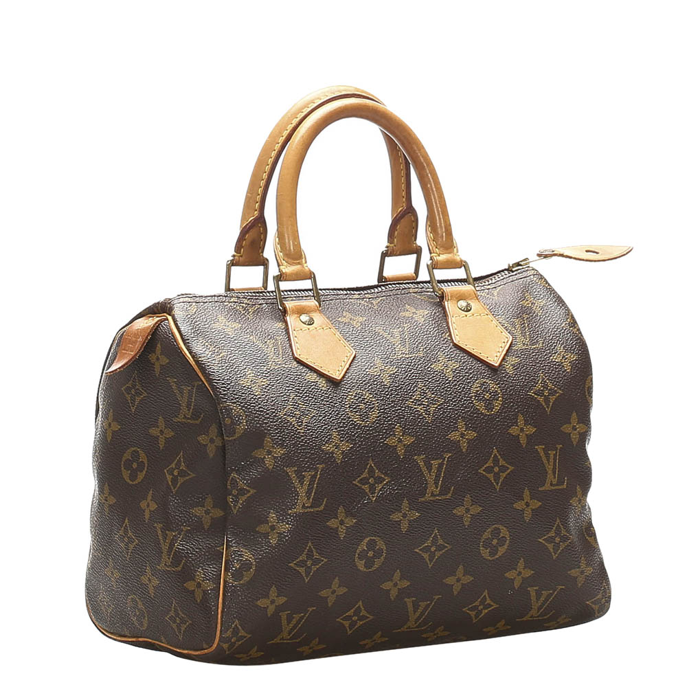 

Louis Vuitton Monogram Canvas Speedy 25 Bag, Brown