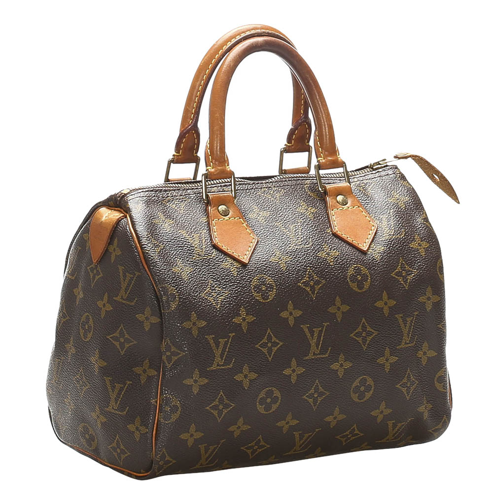 

Louis Vuitton Monogram Canvas Speedy 25 Bag, Brown