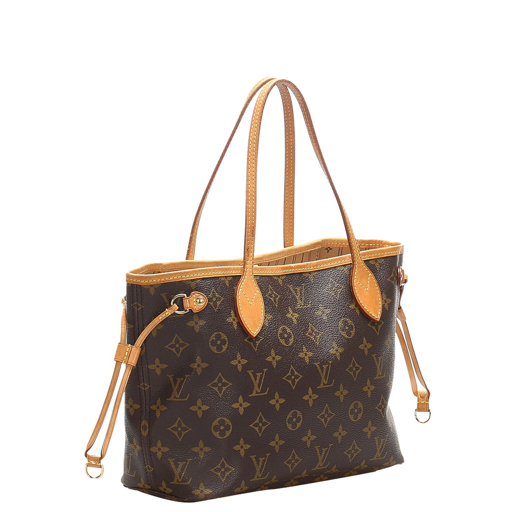 

Louis Vuitton Monogram Canvas Neverfull PM Bag, Brown