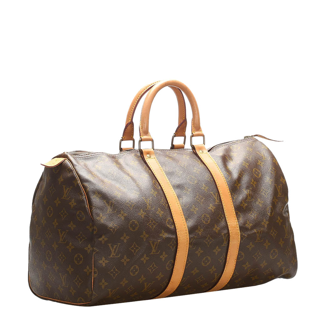 

Louis Vuitton Monogram Canvas Keepall 45 Bag, Brown