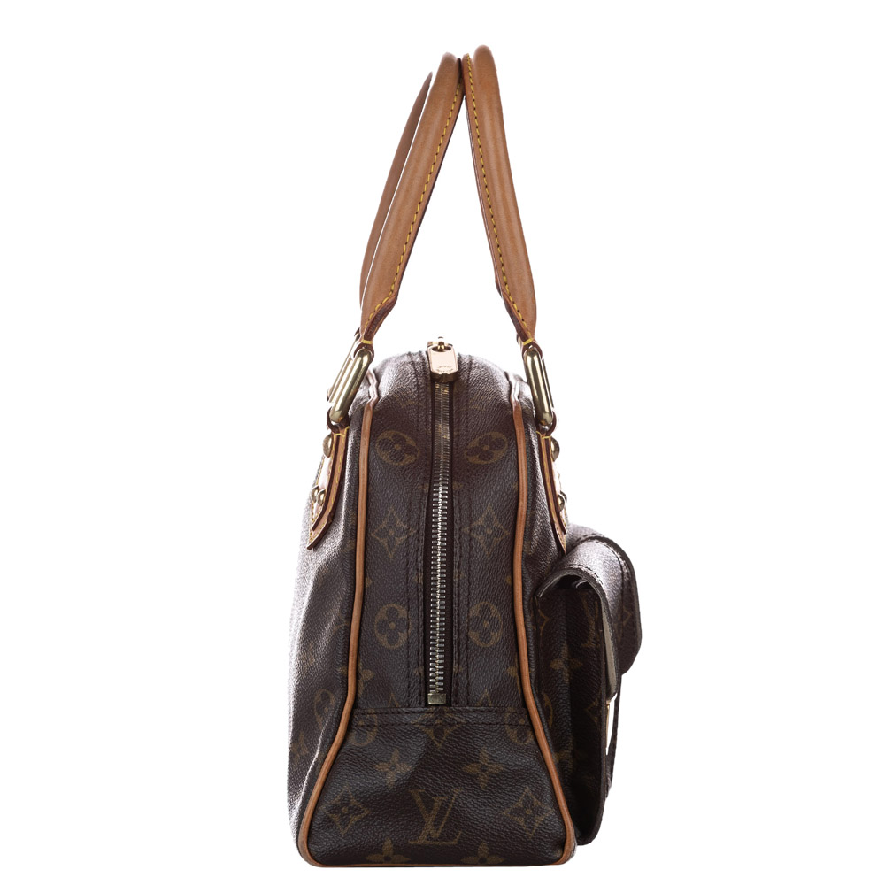 

Louis Vuitton Monogram Canvas Manhattan PM Bag, Brown