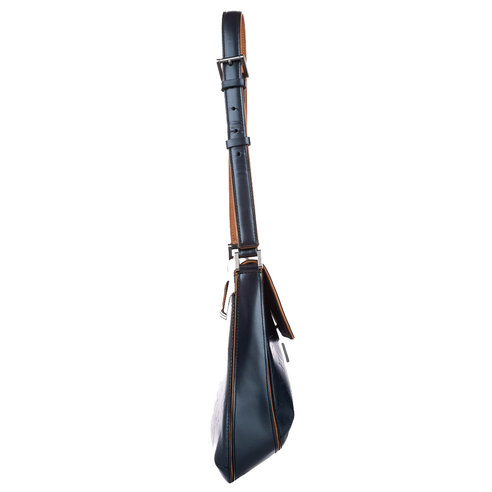

Louis Vuitton Monogram Mat Leather Webster Street Bag, Navy blue