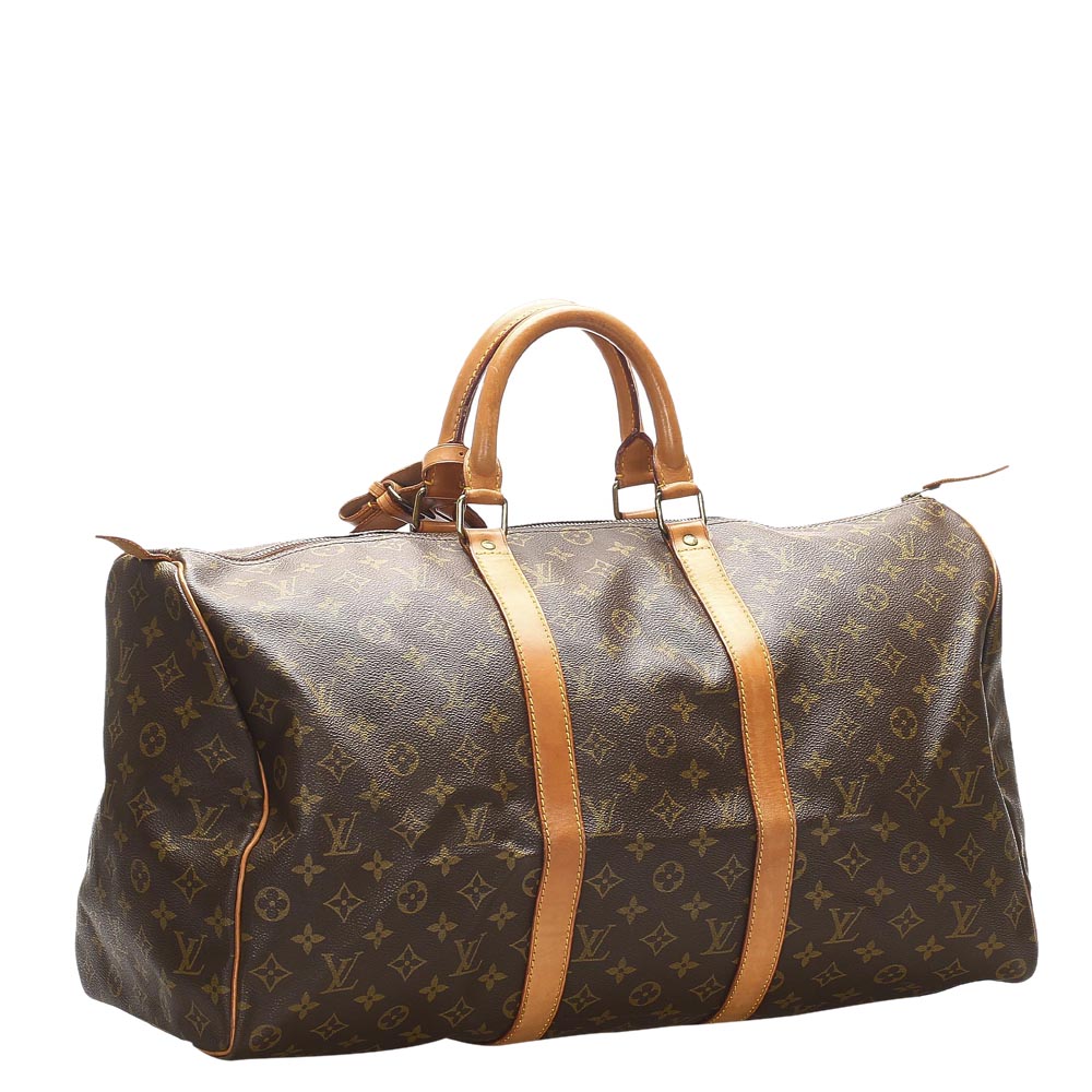 

Louis Vuitton Monogram Canvas Keepall 50 Bag, Brown