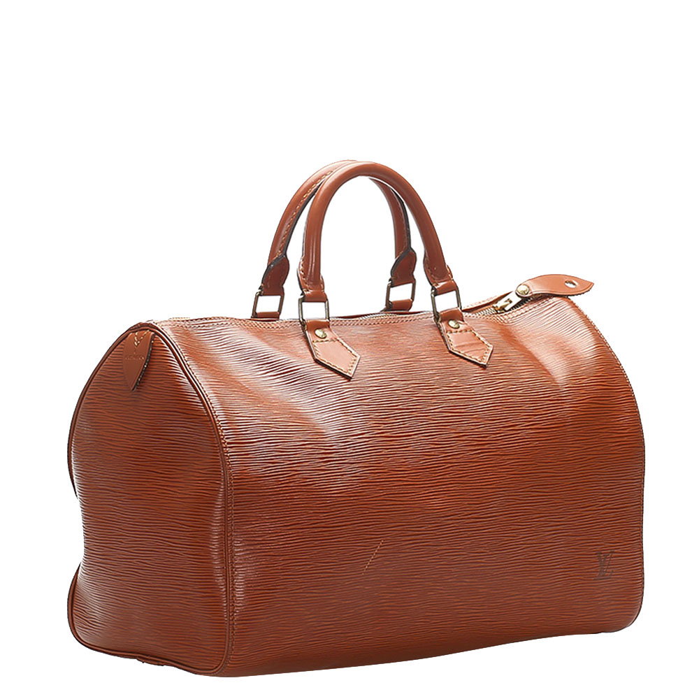 

Louis Vuitton Brown Epi Leather Speedy 35 Bag