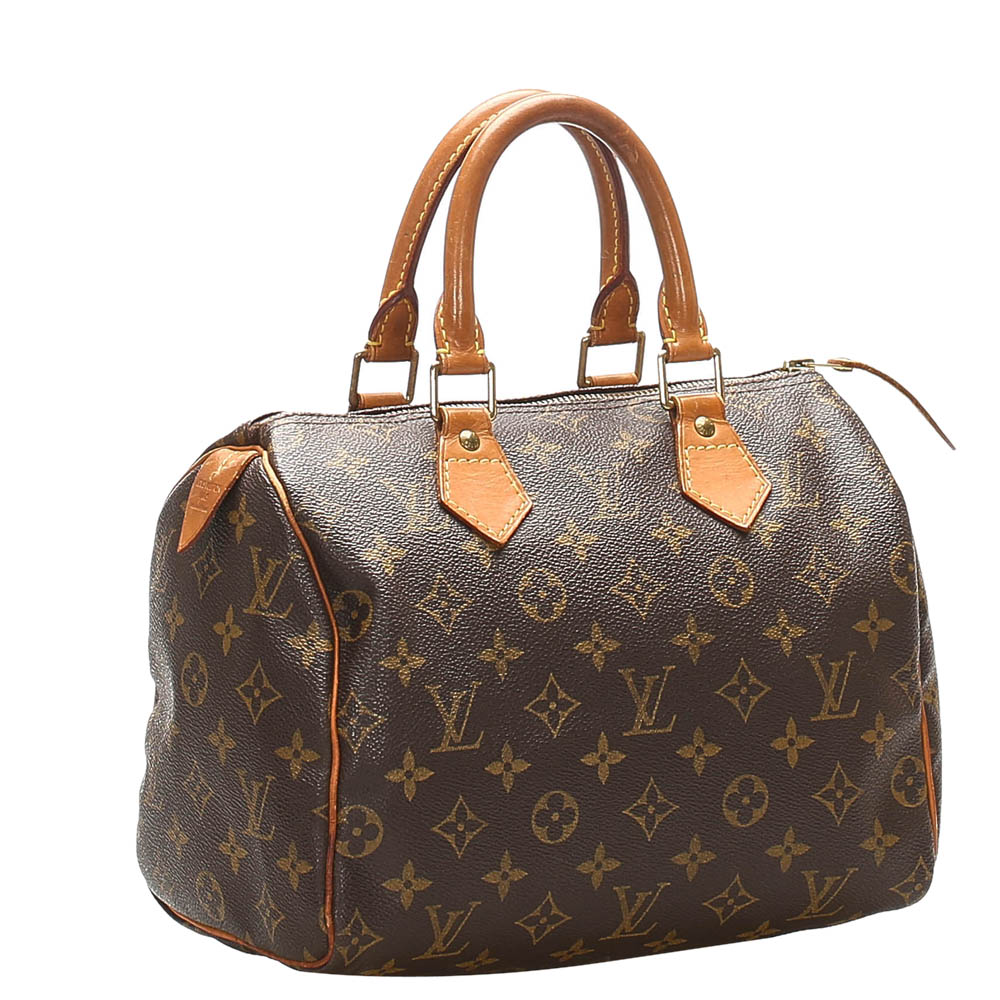 

Louis Vuitton Monogram Canvas Speedy 35 Bag, Brown