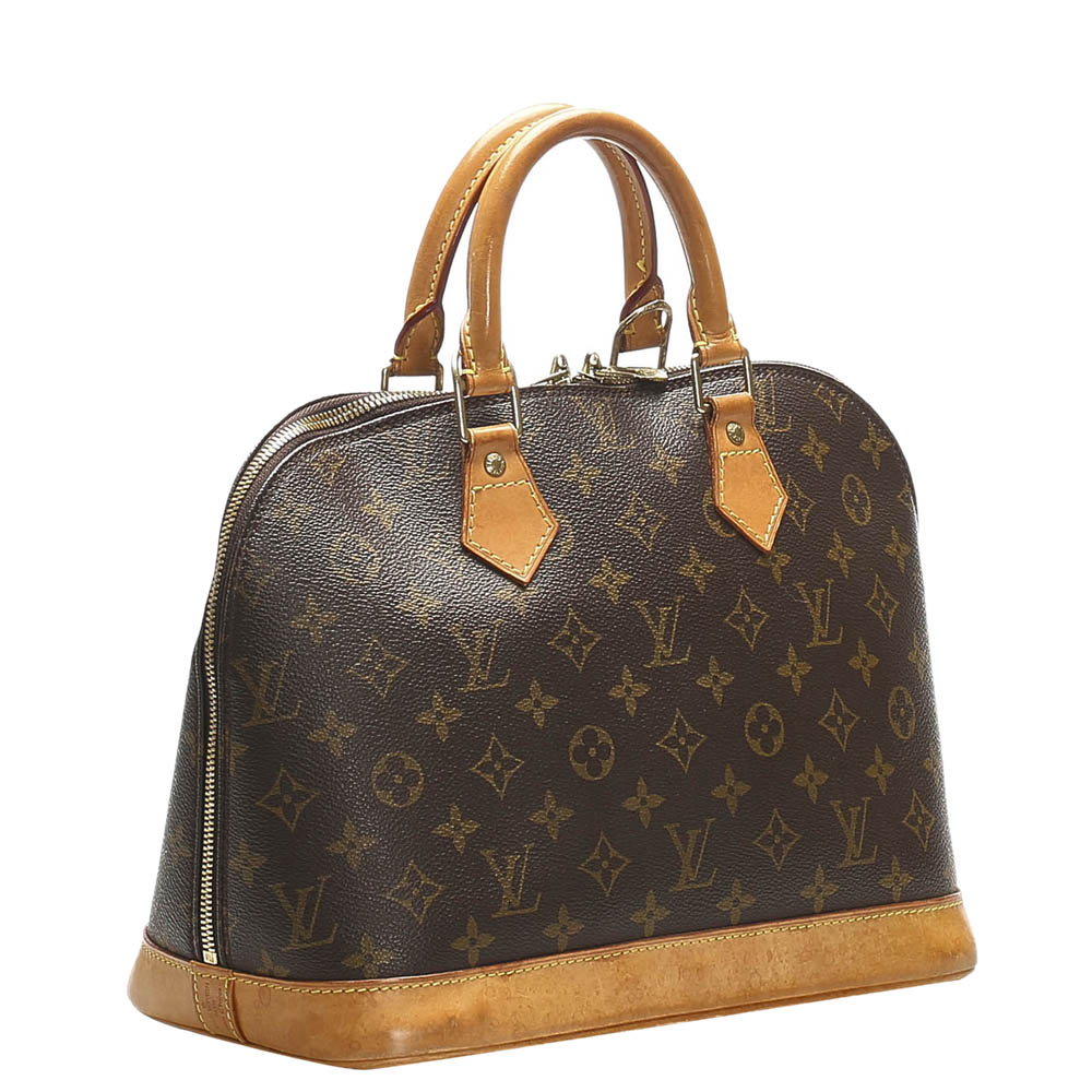 

Louis Vuitton Monogram Canvas Alma PM Bag, Brown