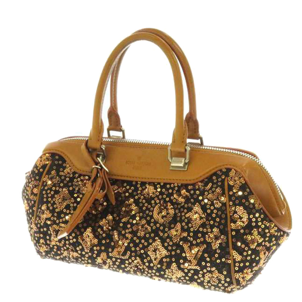 Pre-owned Louis Vuitton Brown/gold Monogram Sunshine Express Baby Bag