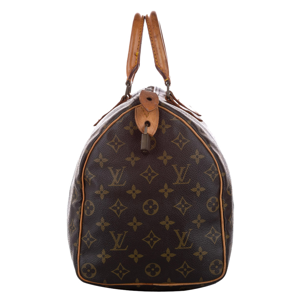 

Louis Vuitton Monogram Canvas Speedy 35 Bag, Brown