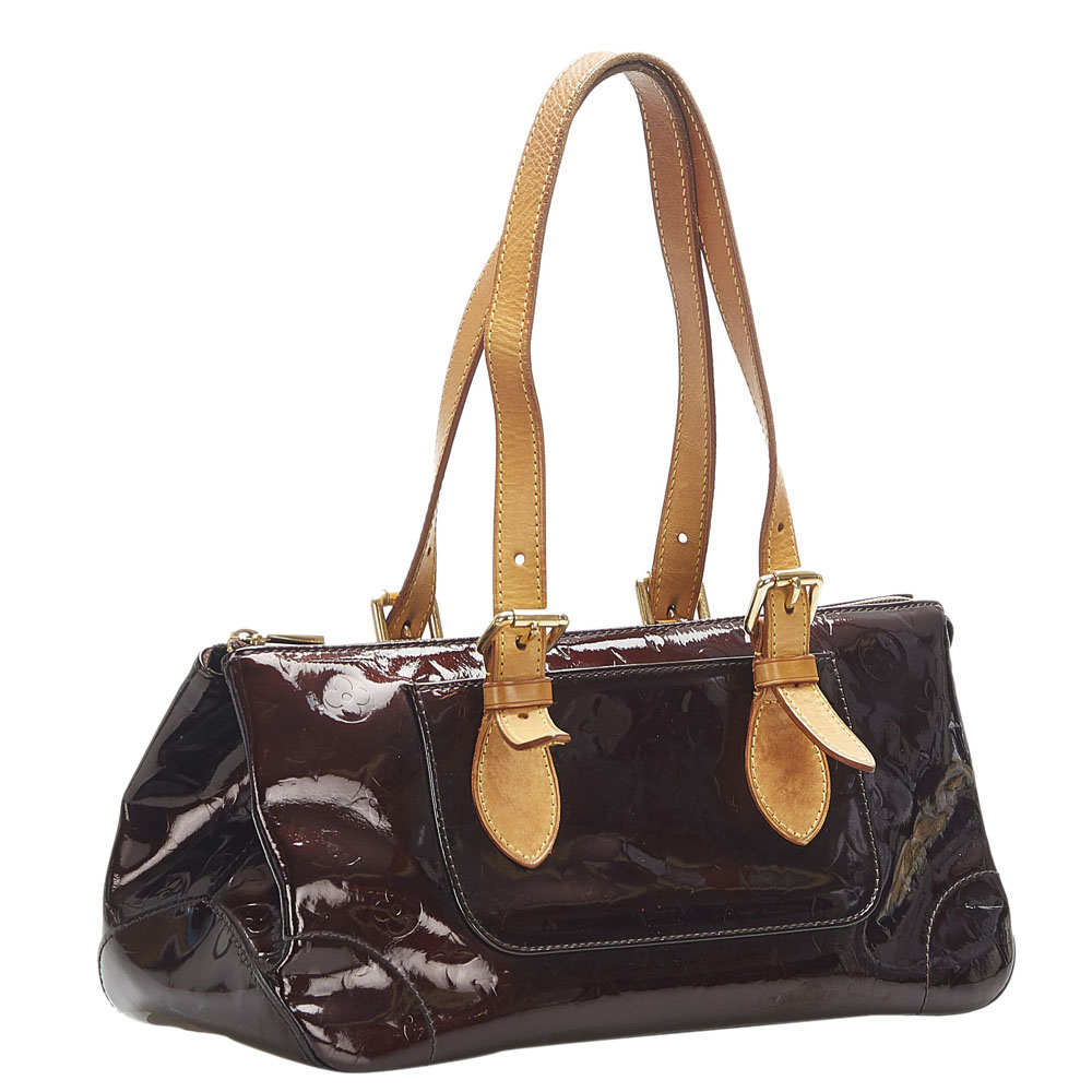 

Louis Vuitton Brown Monogram Vernis Rosewood Avenue Bag