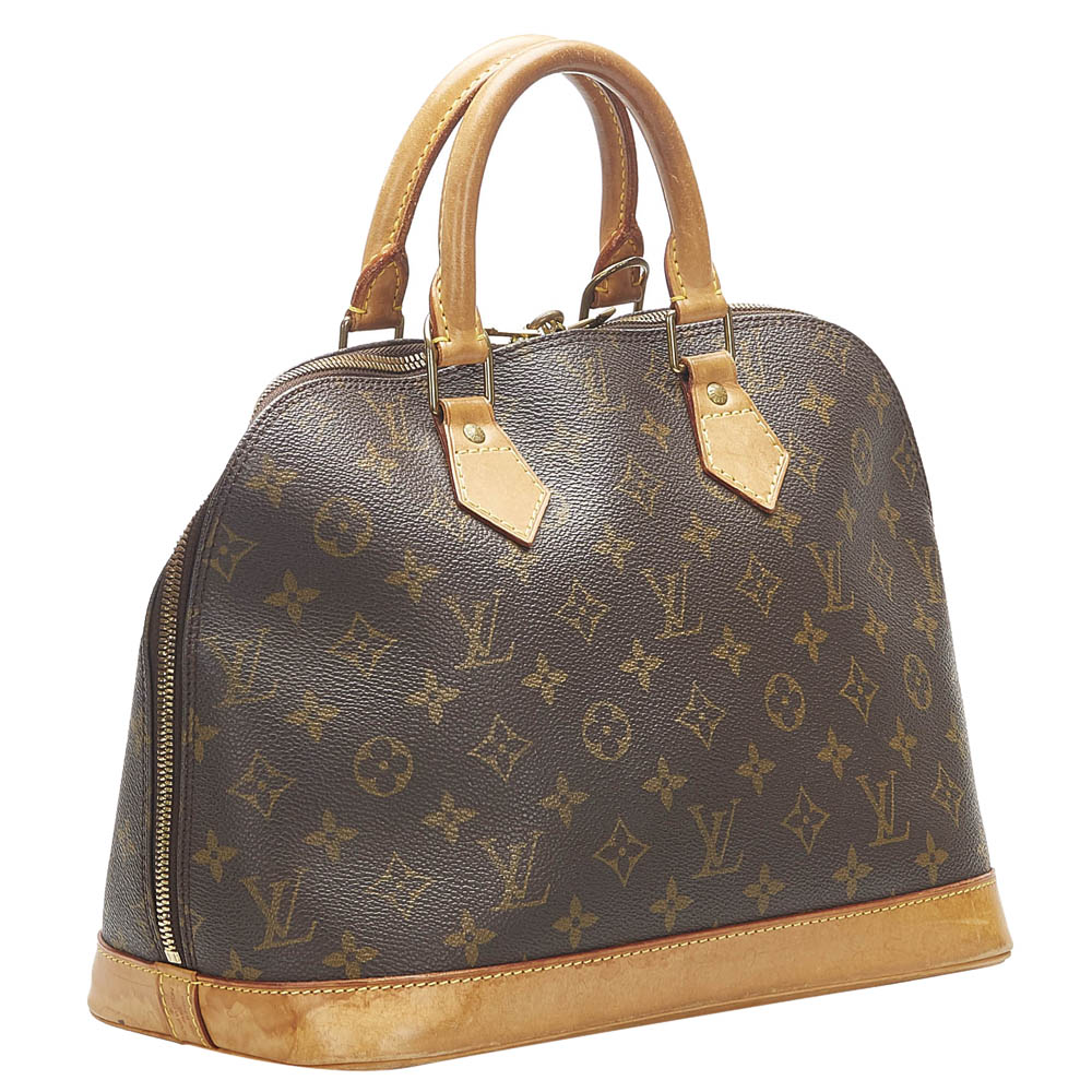 

Louis Vuitton Monogram Canvas Alma MM Bag, Brown