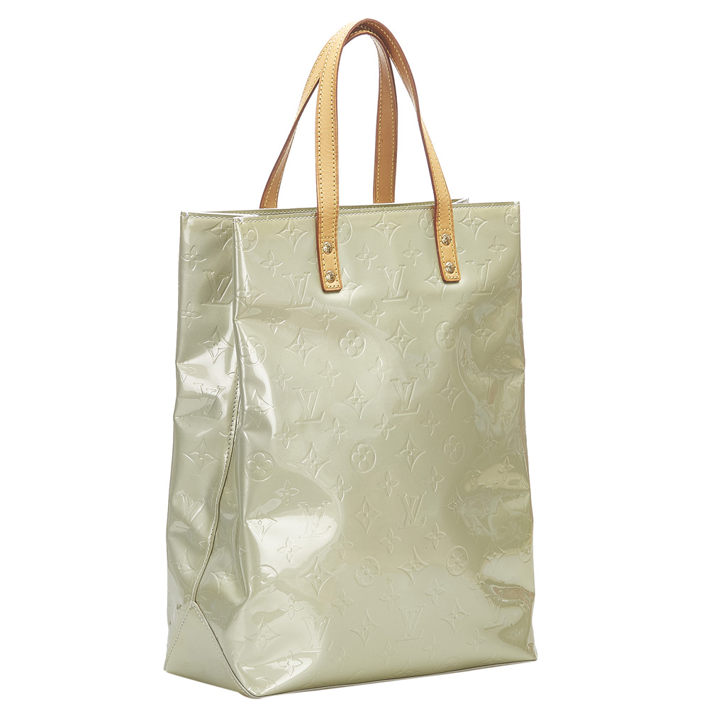 

Louis Vuitton Green Monogram Vernis Reade MM Bag, Multicolor