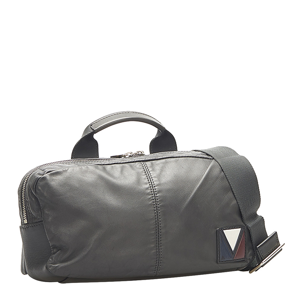 

Louis Vuitton Black Leather Fast V Line Waist Bag, Multicolor
