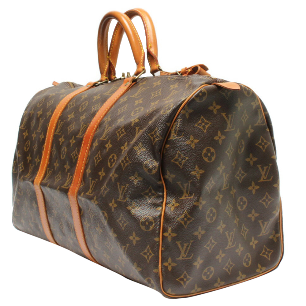 

Louis Vuitton Brown Monogram Canvas Keepall 50 Bag