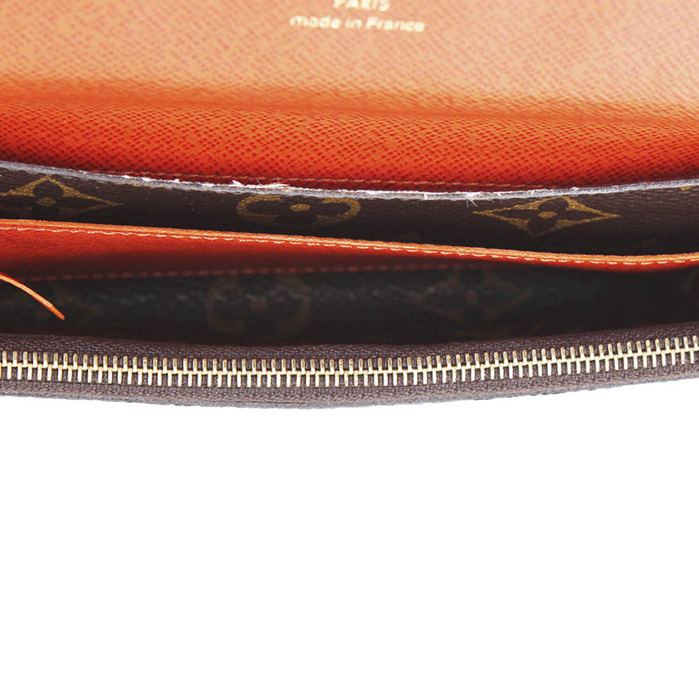 

Louis Vuitton Monogram Pattern Coated Canvas Emilie Wallet, Brown