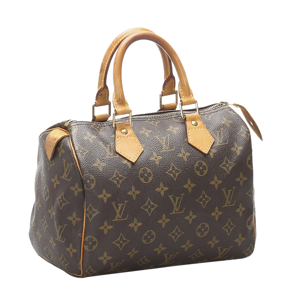 

Louis Vuitton Monogram Canvas Speedy 25 Bag, Brown