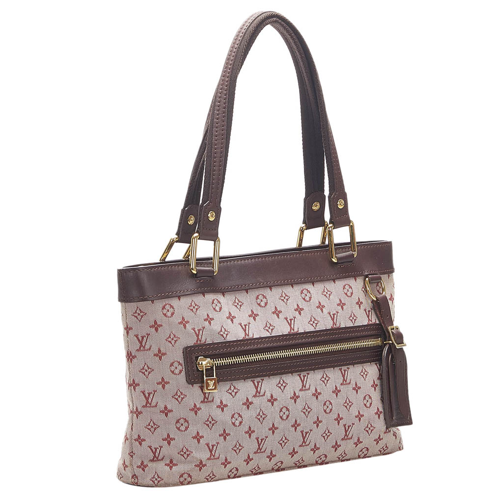 

Louis Vuitton Pink Monogram Mini Lin Canvas Lucille PM Bag, Multicolor