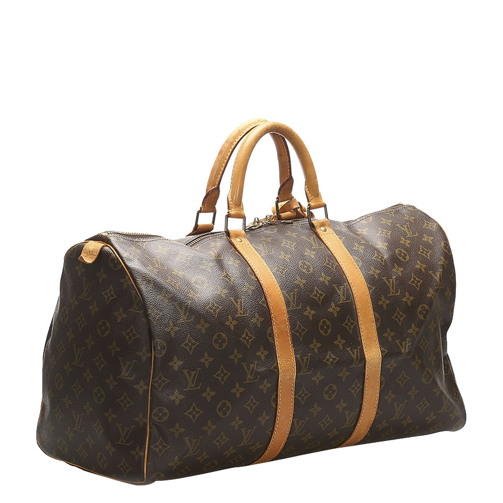 

Louis Vuitton Monogram Canvas Keepall 45 Bag, Brown
