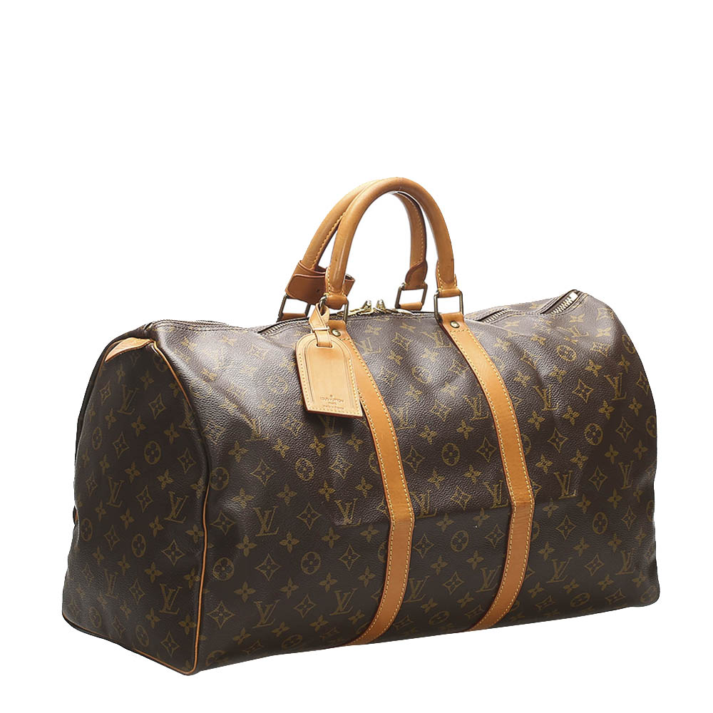 

Louis Vuitton Monogram Canvas Keepall 50 Bag, Brown
