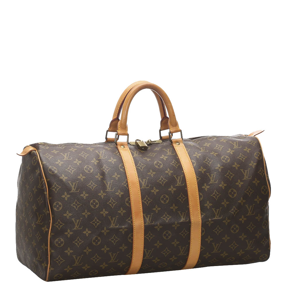 

Louis Vuitton Monogram Canvas Keepall 45 Bag, Brown