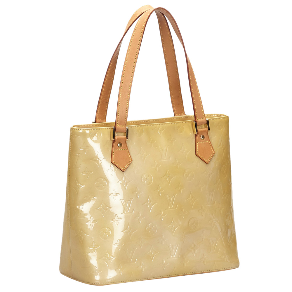 

Louis Vuitton Brown Monogram Vernis Houston Bag, Beige