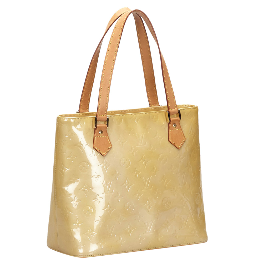 

Louis Vuitton Brown Monogram Vernis Houston Bag, Beige