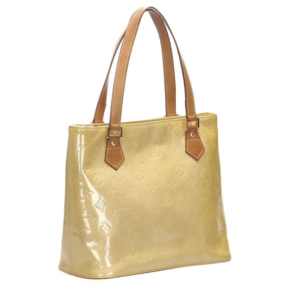 

Louis Vuitton Brown Monogram Vernis Houston Bag, Beige