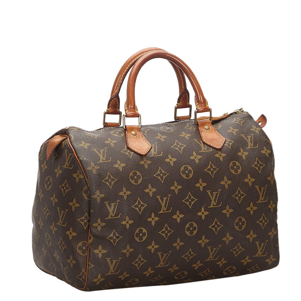 

Louis Vuitton Monogram Canvas Speedy 25 Bag, Brown