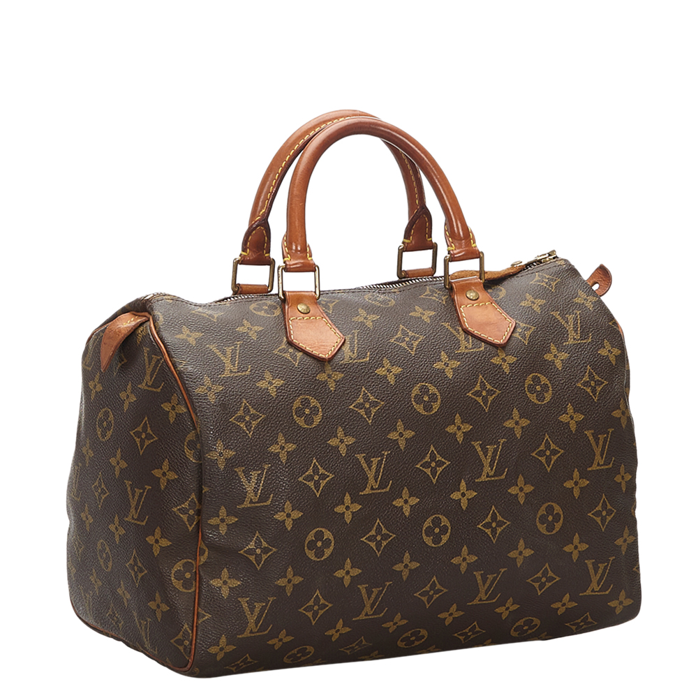 

Louis Vuitton Monogram Canvas Speedy 25 Bag, Brown