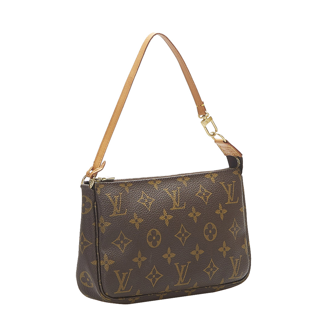 

Louis Vuitton Monogram Canvas Pochette Accessoires Bag, Brown