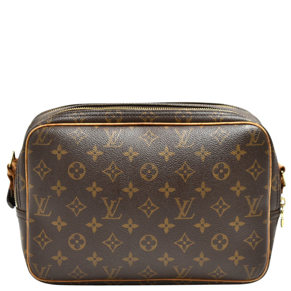 

Louis Vuitton Monogram Canvas Reporter PM Bag, Brown