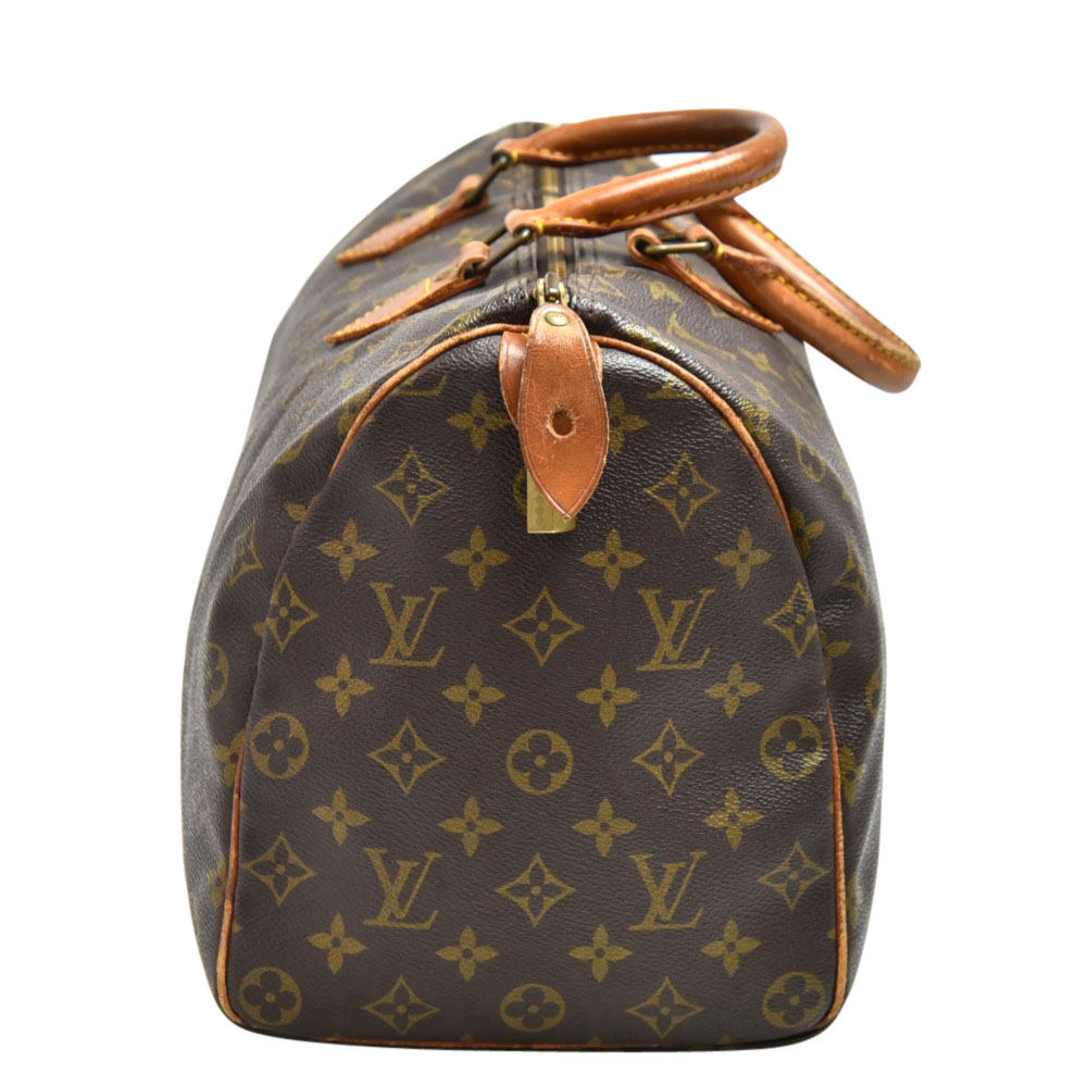 

Louis Vuitton Monogram Canvas Speedy 35 Bag, Brown