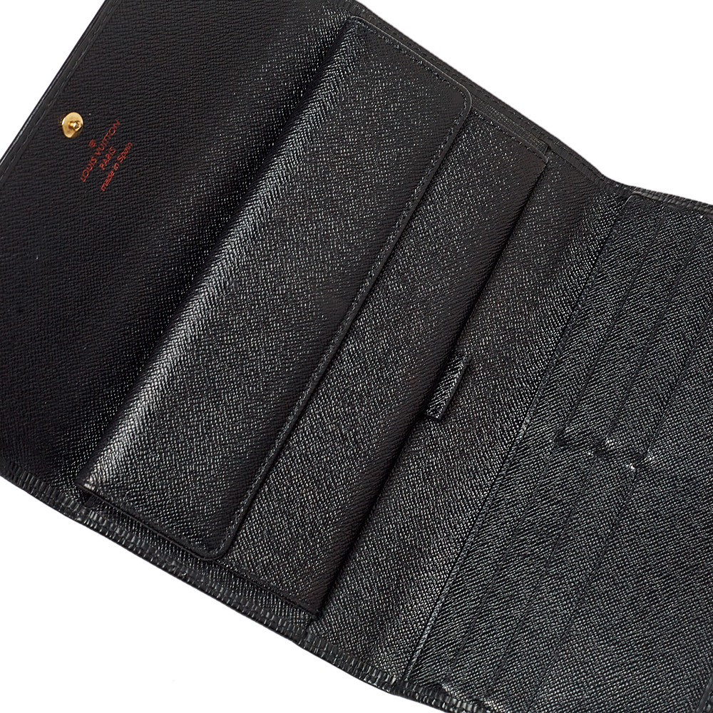 

Louis Vuitton Black Epi Porte Tresor International Long Wallet