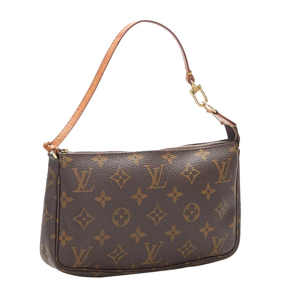 

Louis Vuitton Monogram Canvas Pochette Accessoires Bag, Brown