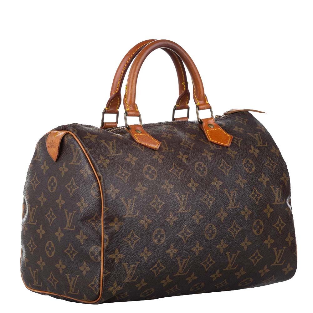 

Louis Vuitton Monogram Canvas Speedy 30 Bag, Brown