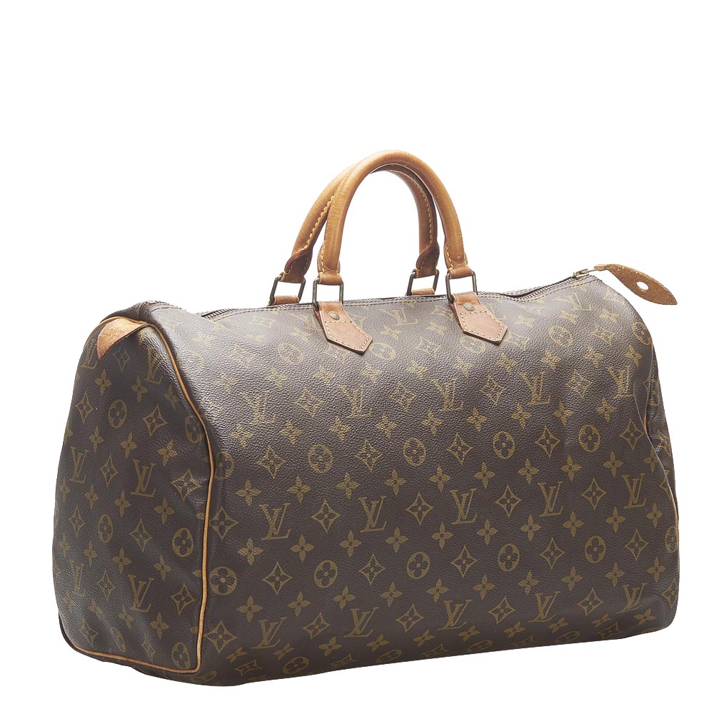 

Louis Vuitton Monogram Canvas Speedy 40 Bag, Brown