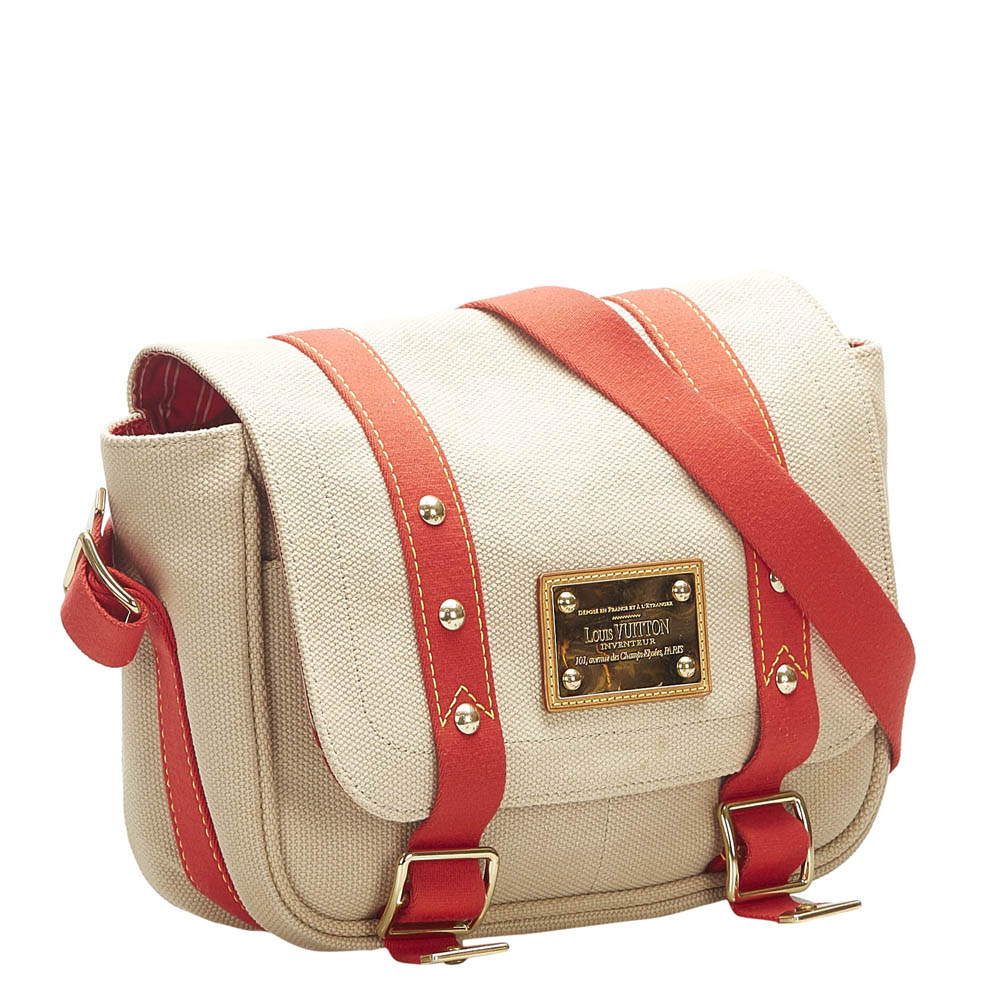 

Louis Vuitton Cream Canvas Antigua Besace Messenger Bag