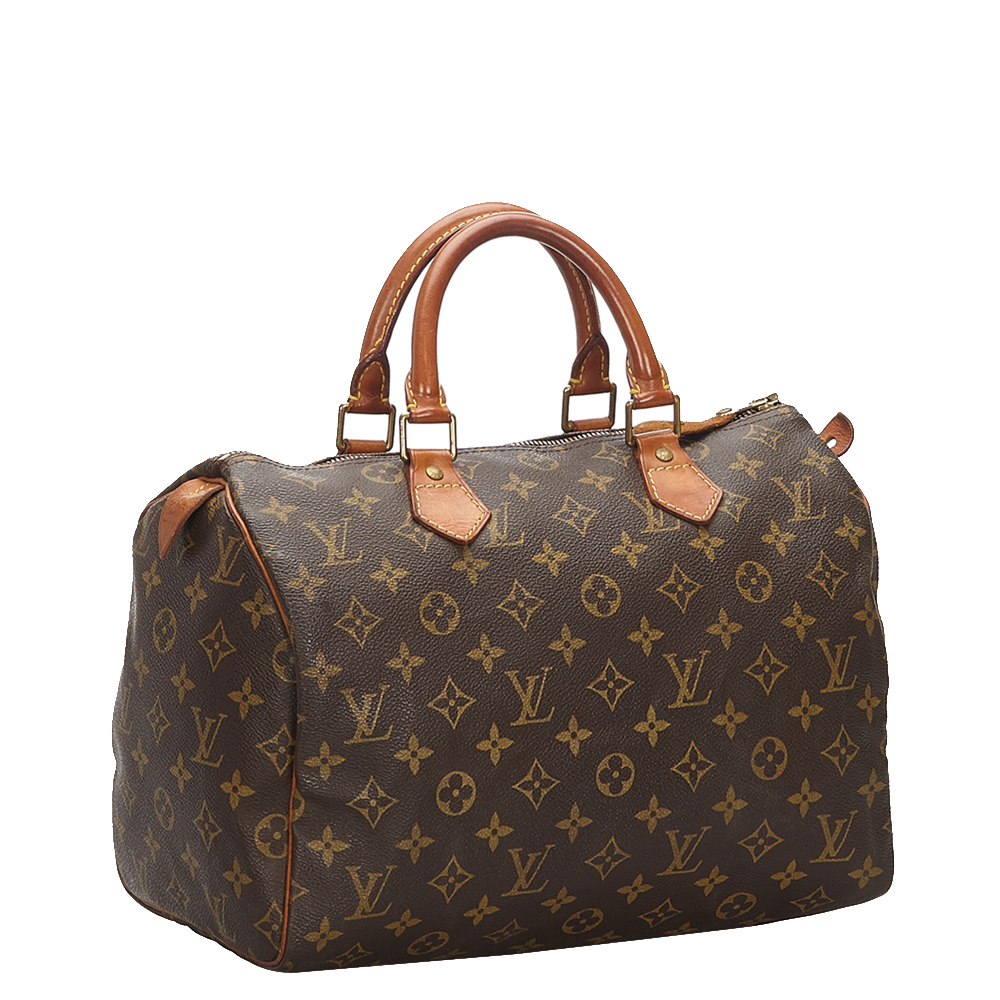 

Louis Vuitton Monogram Canvas Speedy 25 Bag, Brown