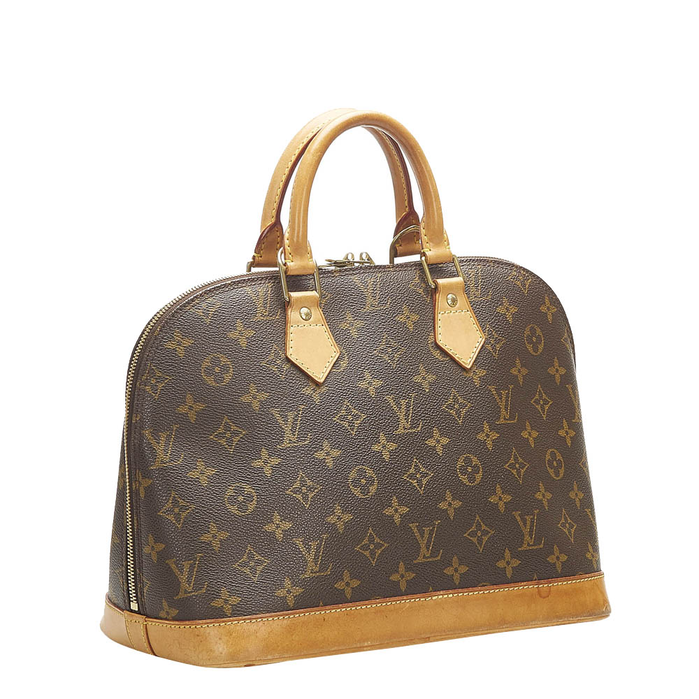 

Louis Vuitton Monogram Canvas Alma PM Bag, Brown