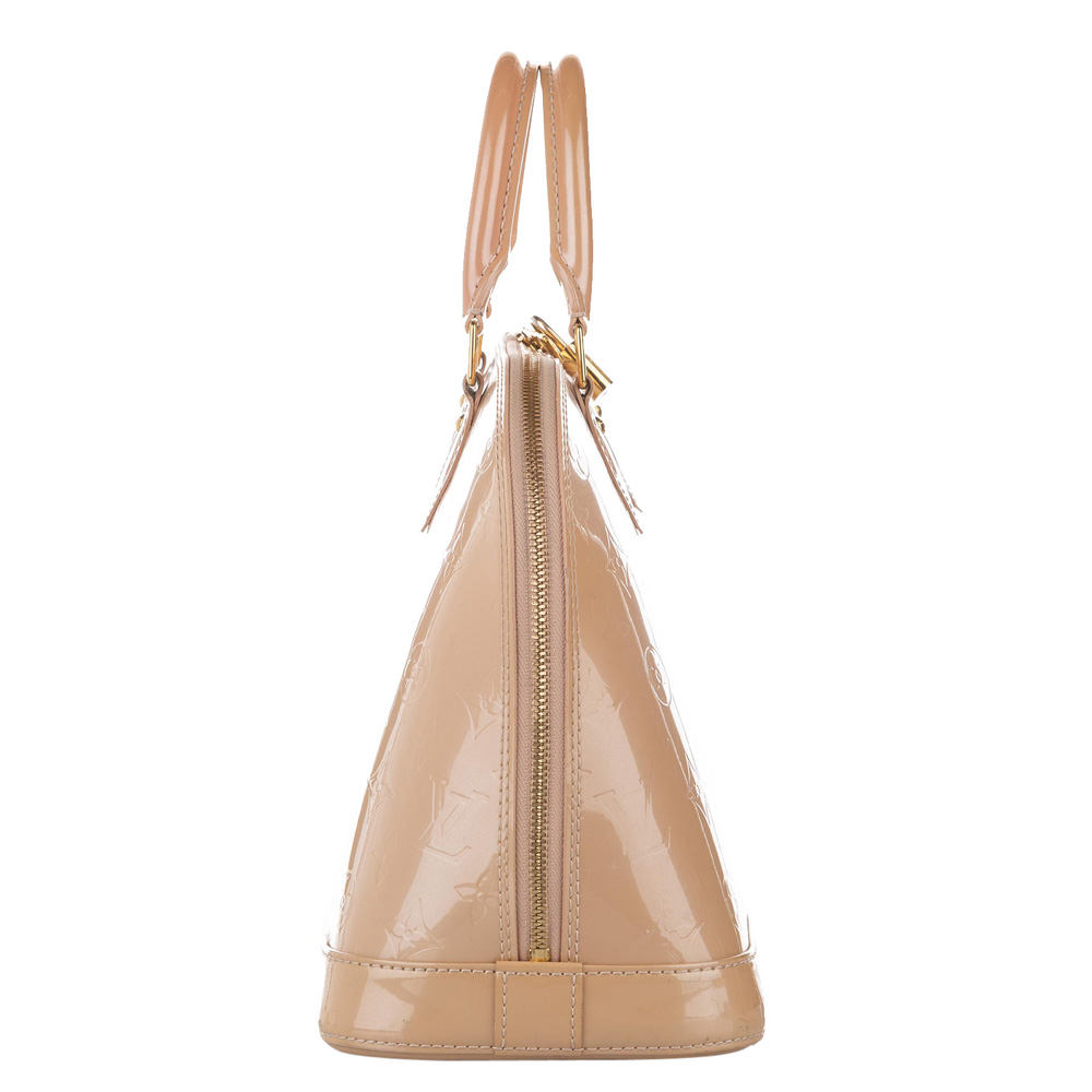 

Louis Vuitton Beige Monogram Vernis Alma PM Bag