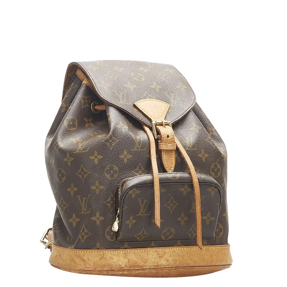 

Louis Vuitton Monogram Canvas Montsouris Mini Backpack, Brown