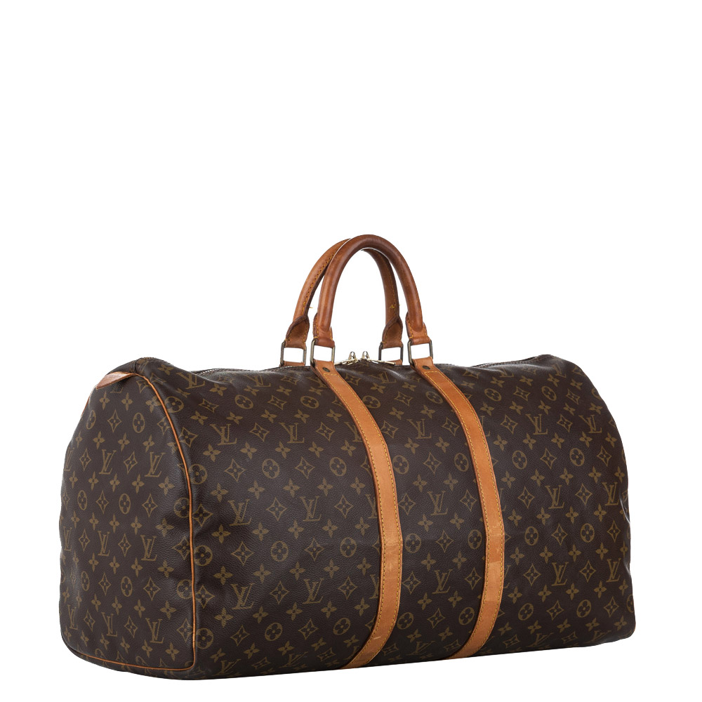 

Louis Vuitton Monogram Canvas Monogram Keepall 55 Bag, Brown