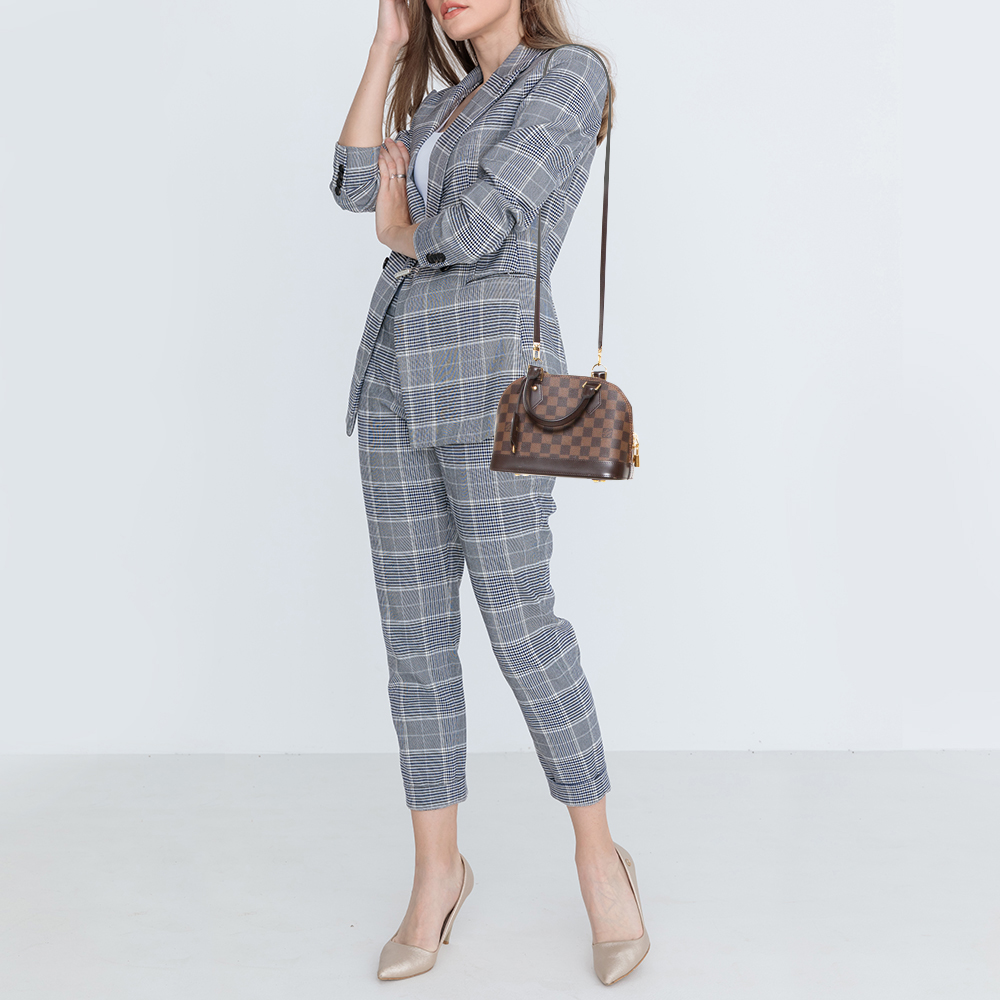

Louis Vuitton Damier Ebene Canvas Alma BB Bag, Brown