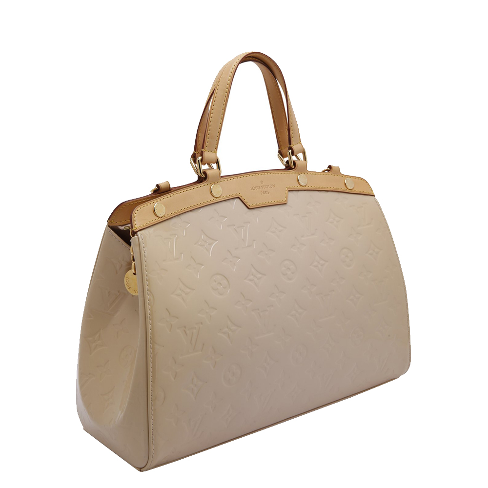 

Louis Vuitton Beige Monogram Vernis Brea MM Bag