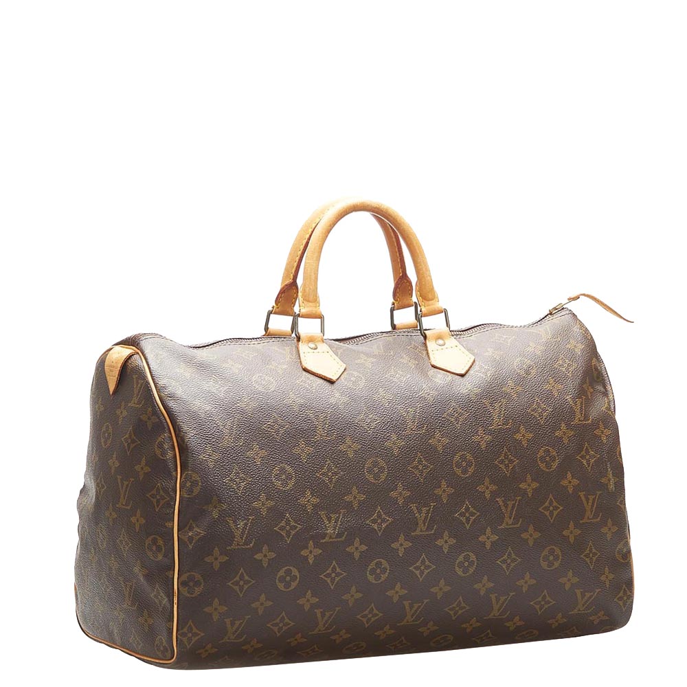

Louis Vuitton Monogram Canvas Speedy 40 Bag, Brown