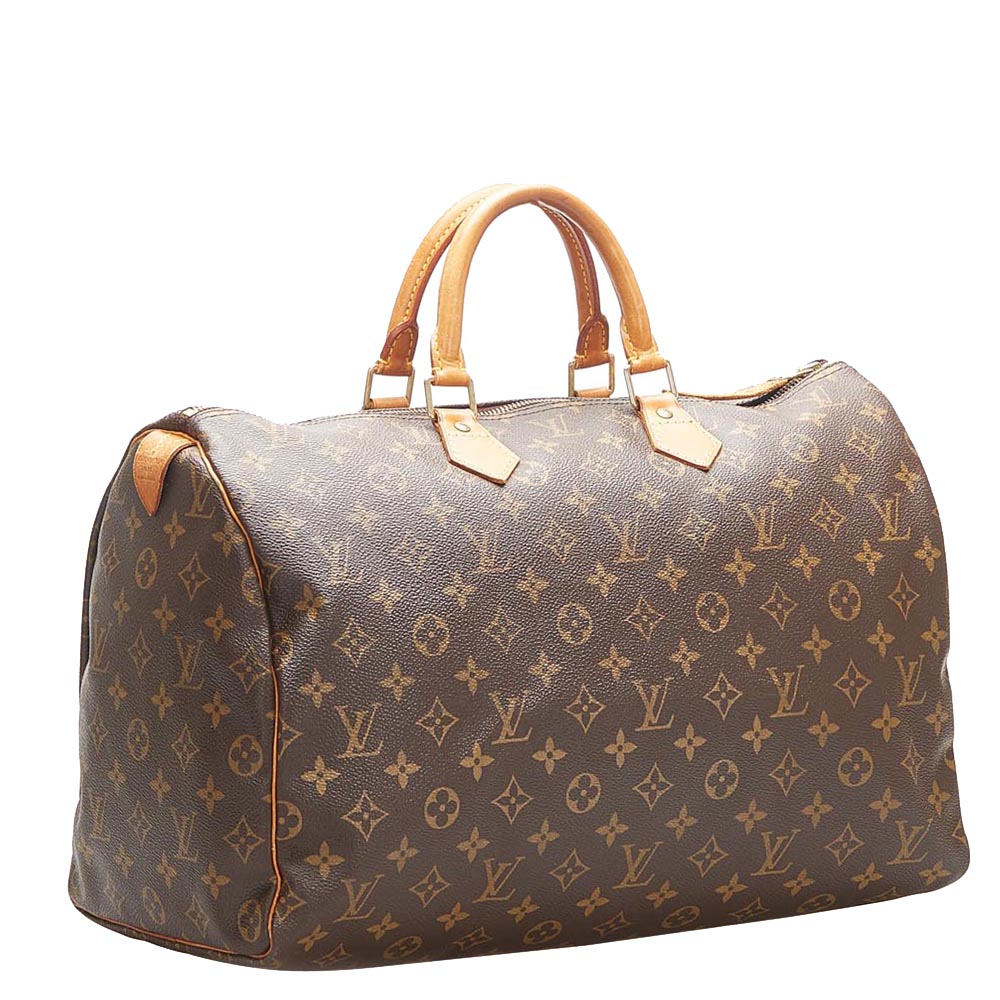 

Louis Vuitton Monogram Canvas Speedy 40 Bag, Brown