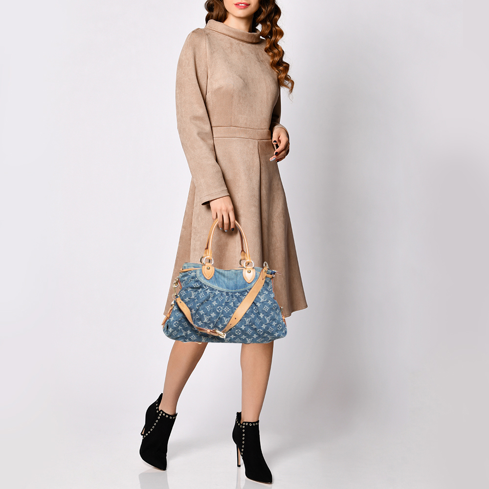 

Louis Vuitton Blue Monogram Denim Neo Cabby MM Bag