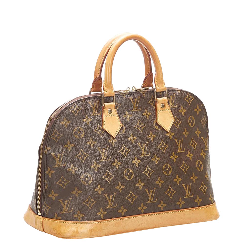 

Louis Vuitton Monogram Canvas Alma PM Bag, Brown