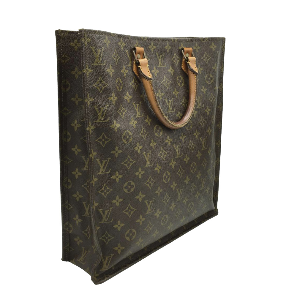 

Louis Vuitton Monogram Canvas Sac Plat Bag, Brown