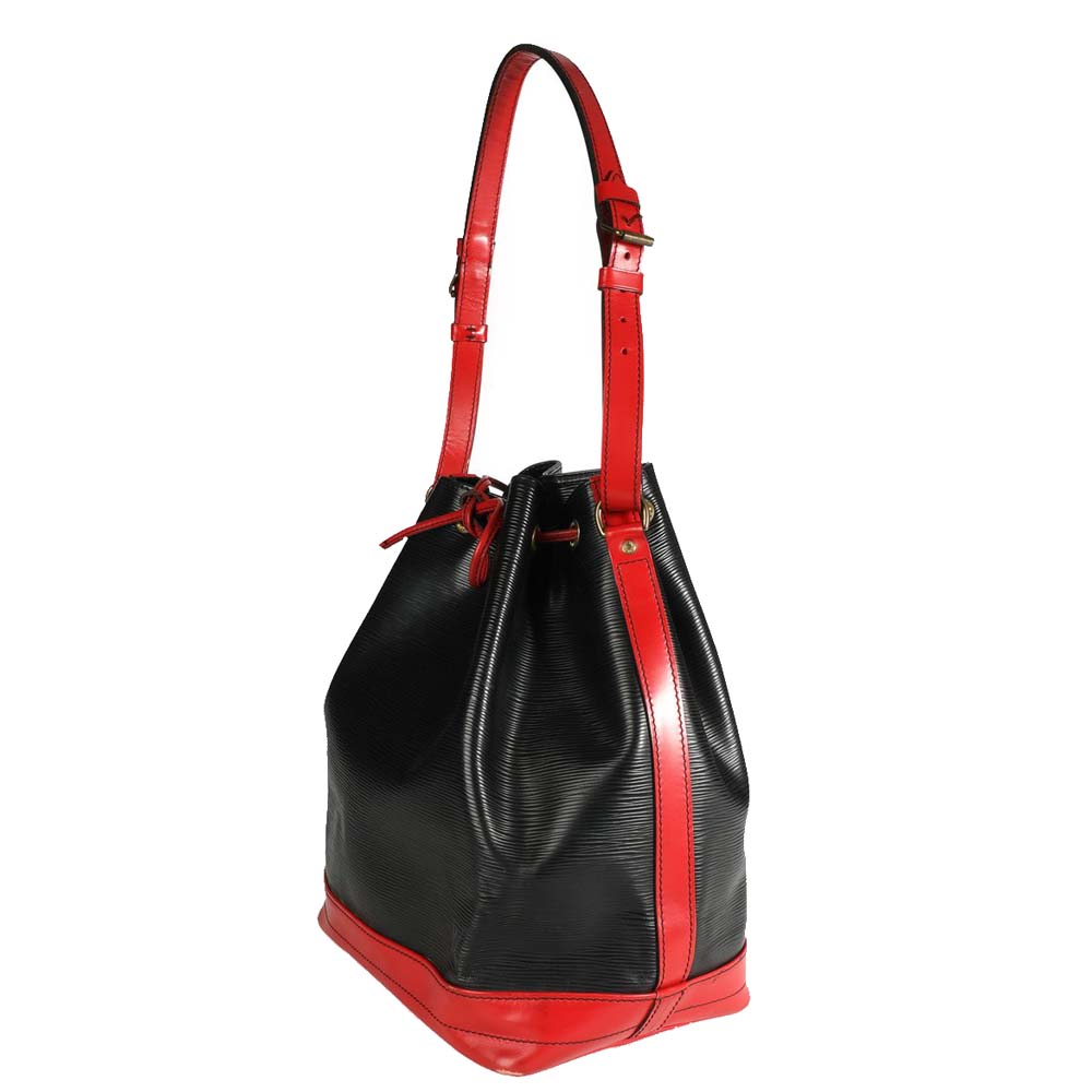 

Louis Vuitton Black & Red Epi Leather Noe Bag